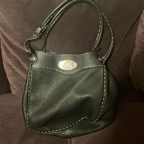 Fendi Selleria bag 1925 Borsa Secchiello Cuoio Romano Nero